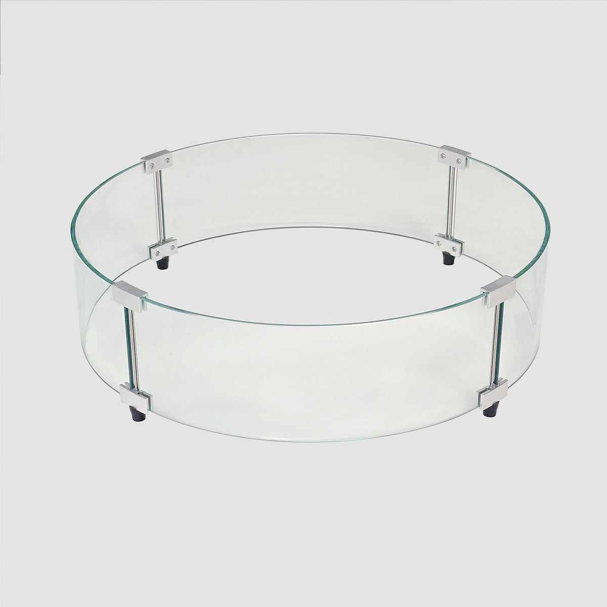 Outdoor Greatroom Round Glass Wind Guard for 20" Burner GG-20R
