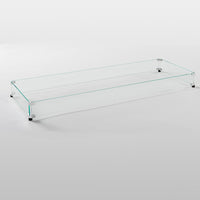 Outdoor Greatroom Linear Glass Wind Guard for 12" x 64" Burner GG-1264