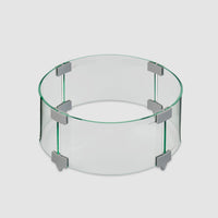 Outdoor Greatroom Round Glass Wind Guard for 12" Burner GG-12R
