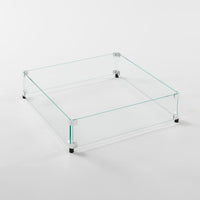 Outdoor Greatroom Square Glass Wind Guard for 16" x 16" Burner GG-1616