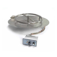 HPC 14-inch Round Flat Inserts — Push Button Flame Sense