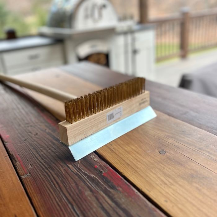 HPC FDP-BRUSH - 38" Pizza Oven Brush w/Scraper