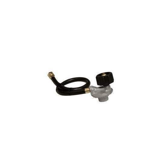 HPC Fire 20 lb Propane Tank Regulator, 18 Inch Rubber Hose