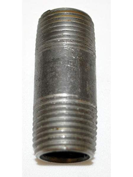 HPC Fire Black Iron 2-Inch Nipple, 1/2-Inch MPT