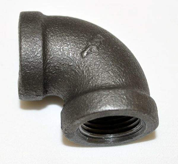 HPC Fire Black Iron Elbow, 1/2-Inch