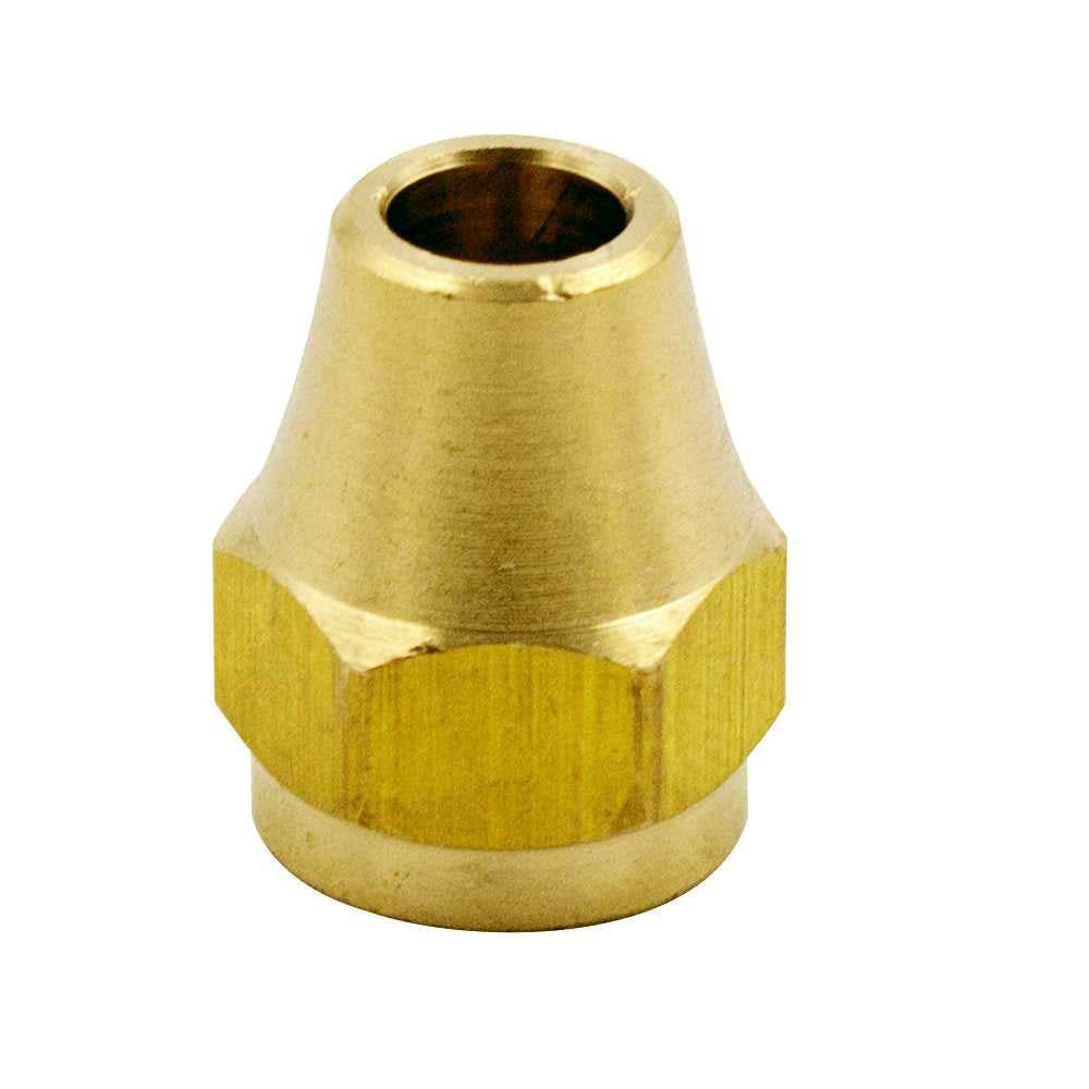 HPC Fire Brass Flare Nut, 3/8-Inch Tube