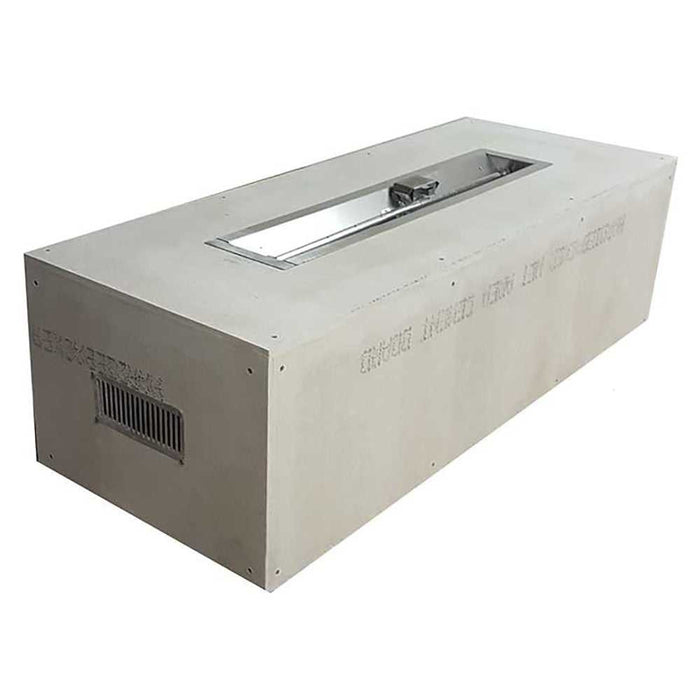 HPC Fire Rectangular 60x24-Inch Unfinished Fire Pit Enclosure for 36-Inch Trough Pans