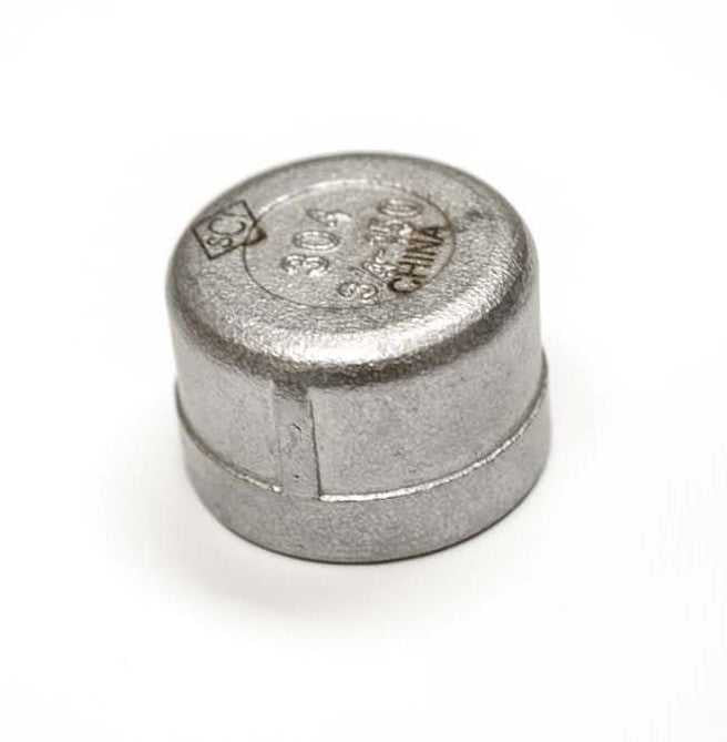 HPC Fire Stainless Steel Gas Line Cap, 3/4-Inch