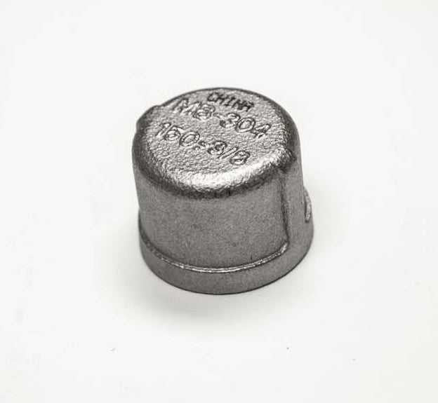 HPC Fire Stainless Steel Gas Line Cap, 3/8-Inch