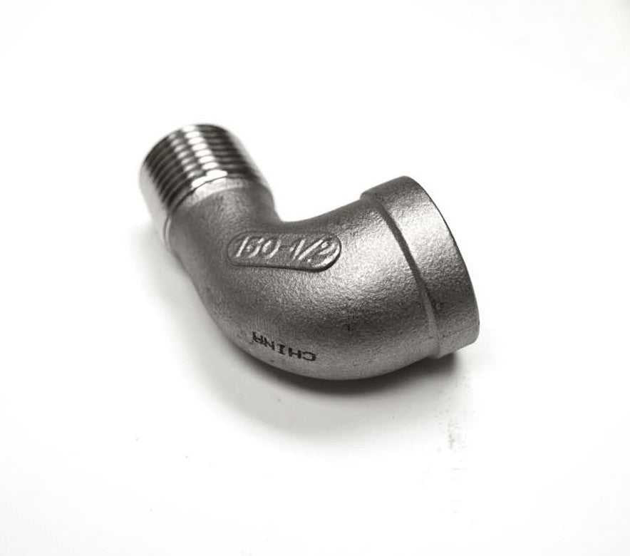 HPC Fire Stainless Steel Street Elbow, 1/2-Inch