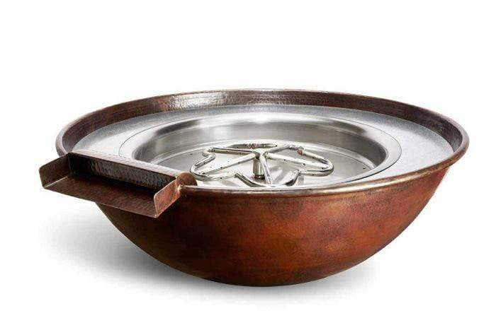 HPC Fire Tempe Hammered Copper Gas Fire Pit TEMP31W-EI