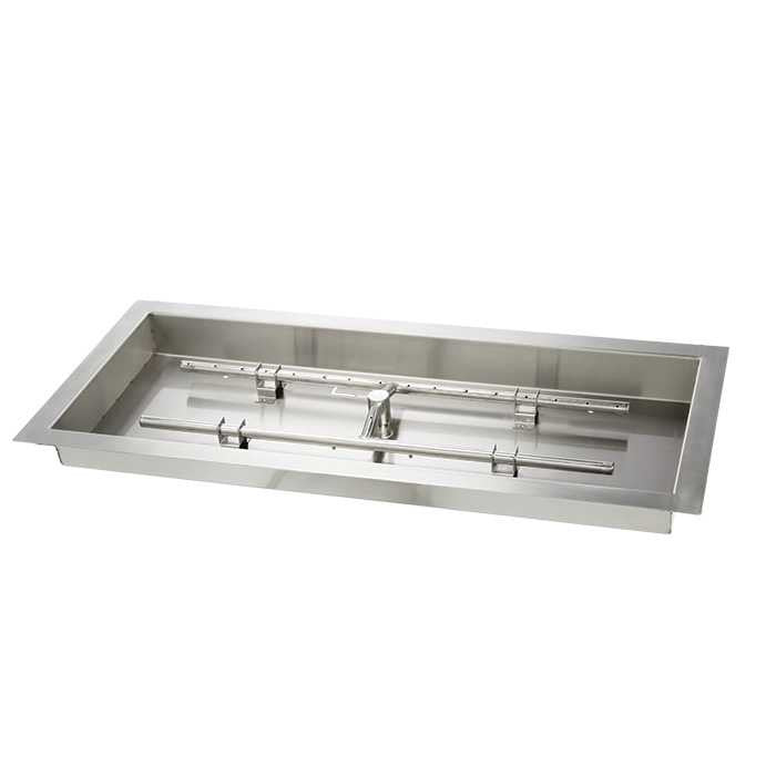 HPC H-Burner Pan & Burner Combo Kit — 54" x 16"