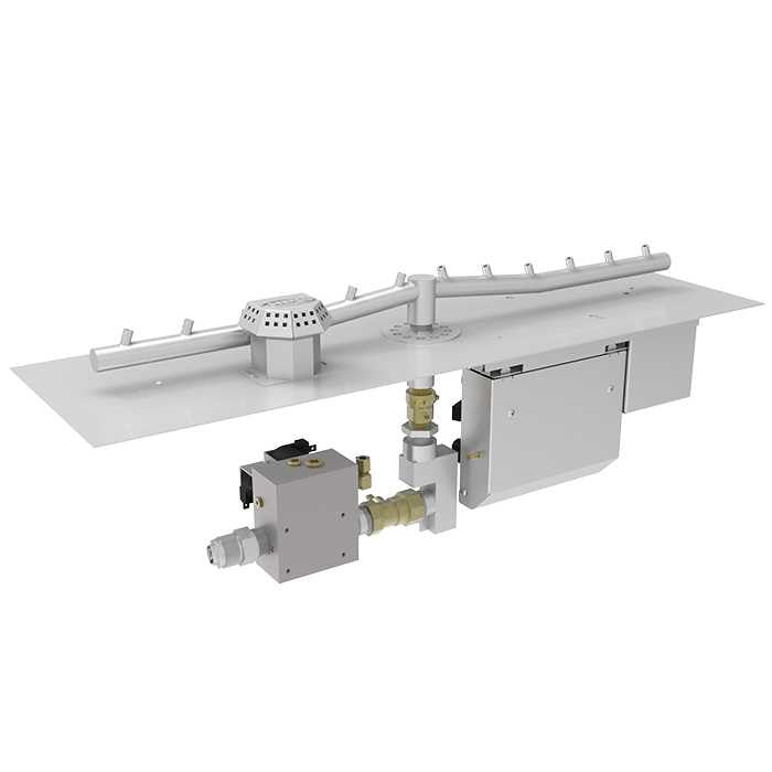 HPC Linear Flat Fire Pit Inserts — 120"
