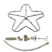HPC Torpedo Penta Match-Lit Burner Kits — Polished Flange and Flex Line