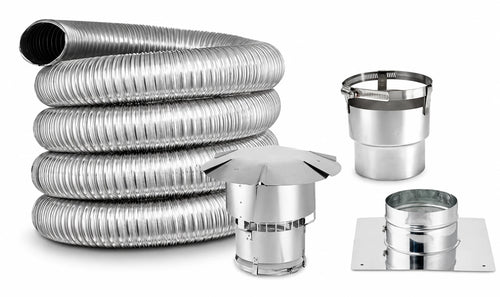 DuraVent 4" BestFlex SS Pellet Stove 25' Liner Kit L425IK-R6