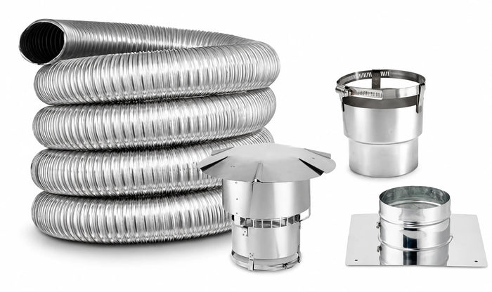 DuraVent 4" BestFlex SS Pellet Stove 25' Liner Kit L425IK-R6