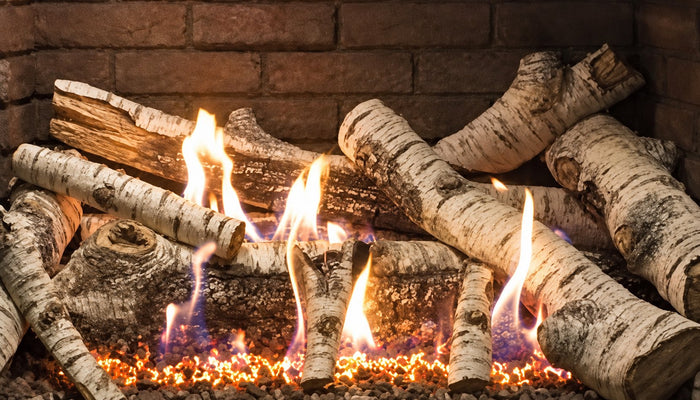 Empire Hearth 36" Birch 10 piece Direct Vent Burncrete Log Set LS36CBB