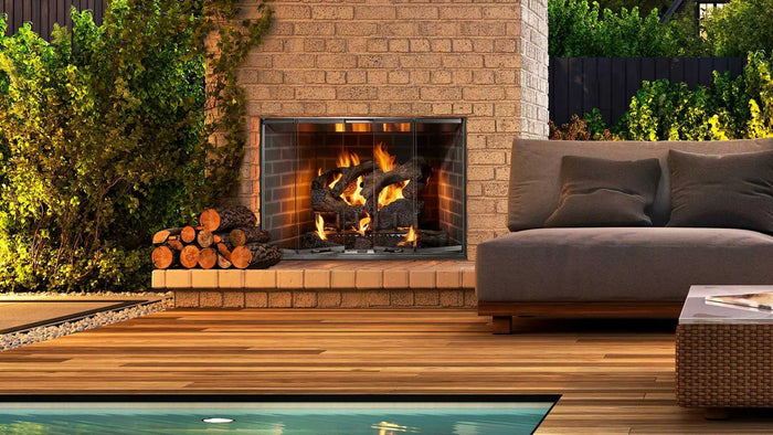 Majestic Cottagewood 42" Outdoor Wood-Burning Fireplace ODCTGWD-42