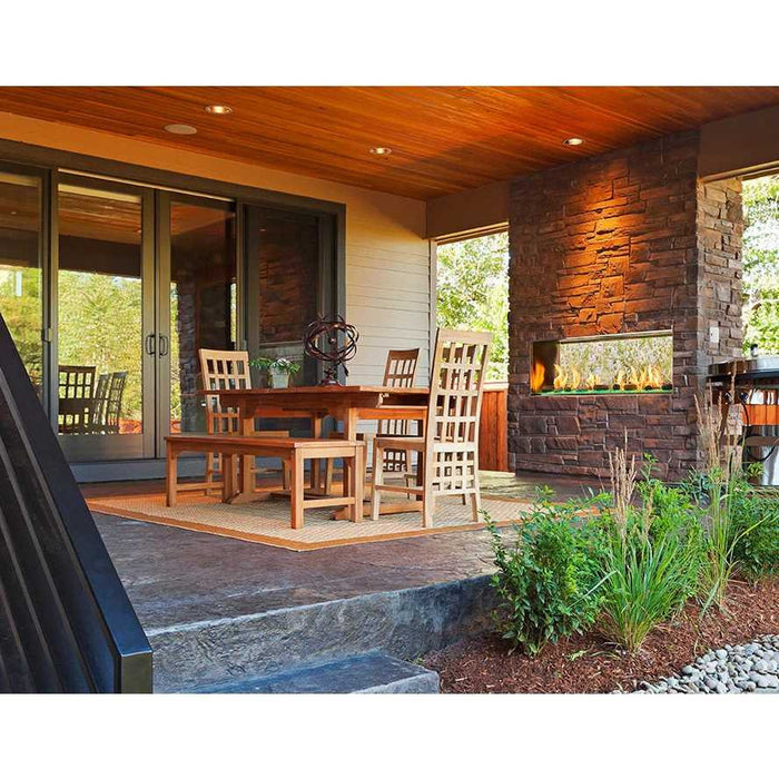 Majestic Products 48" Lanai See-Through Natural Gas Outdoor Fireplace ODLANAIGST-48