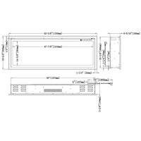 Modern Flames 52" Orion Slim Linear Electric Fireplace OR52-SLIM