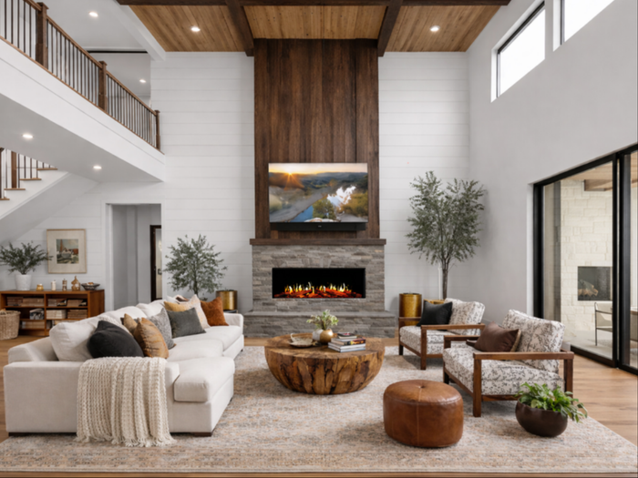Modern Flames ORION 60" MULTI LINEAR V2 LCD ELECTRIC FIREPLACE OR60-MULTI-V2
