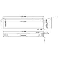 Modern Flames Orion Linear 100" Electric Fireplace OR100-SLIM