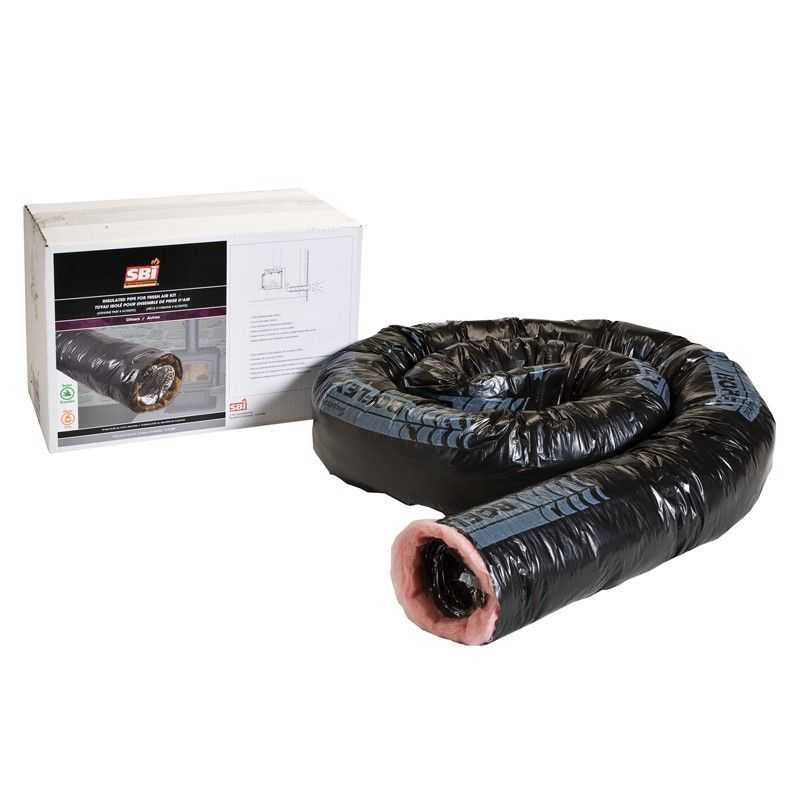 Osburn Insulated Flex Duct for Fresh Air Intake Kit, 3”x10’ AC02092