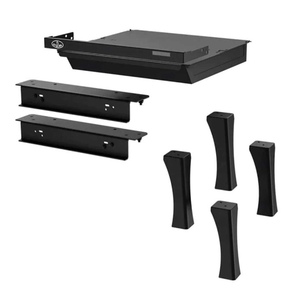 Osburn Straight - Black Leg Kit with Ash Drawer OA10245
