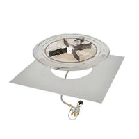 Outdoor Greatroom 42" x 42" Square Crystal Fire Plus Gas Burner Insert and Plate Kit BP42S