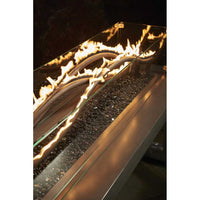 Outdoor Greatroom 56" Linear Black Wave Gas Burner WV-56