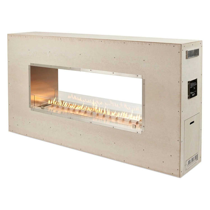 Outdoor Greatroom 72" Ready-to-Finish See-Through Outdoor Gas Fireplace RSTL-72DNG