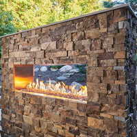Outdoor Greatroom 72" Ready-to-Finish See-Through Outdoor Gas Fireplace RSTL-72DNG