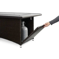 Outdoor Greatroom Balsam Montego Linear Gas Fire Pit Table MG-1242-BLSM-K