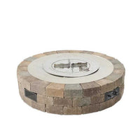 Outdoor Greatroom Bronson Block Round Gas Fire Pit Kit BRON52-K