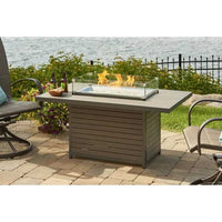 Outdoor Greatroom Brooks Rectangular Gas Fire Pit Table BRK-1224-19-K