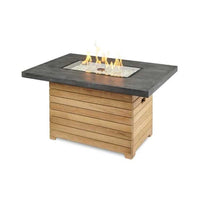 Outdoor Greatroom Darien Rectangular Gas Fire Pit Table with Everblend Top DAR-1224-EBG-K
