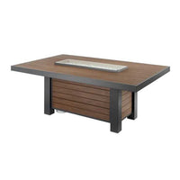 Outdoor Greatroom Kenwood Linear Dining Height Gas Fire Pit Table KW-1242-K