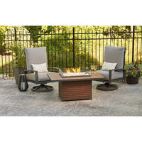 Outdoor Greatroom Kenwood Rectangular Chat Height Gas Fire Pit Table KW-1224-19-K