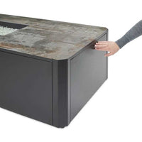 Outdoor Greatroom Kinney Rectangular Gas Fire Pit Table KN-1224