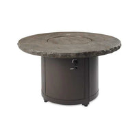 Outdoor Greatroom Marbleized Noche Beacon Round Gas Fire Pit Table BC-20-MNB