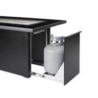 Outdoor Greatroom Monte Carlo Linear Gas Fire Pit Table MCR-1242-BLK-K