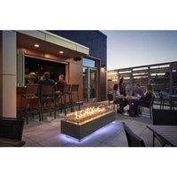 Outdoor Greatroom Natural Grey Cove 72" Linear Gas Fire Pit Table CV-72