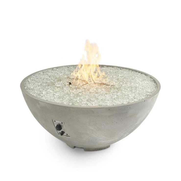 Outdoor Greatroom Natural Grey Cove Edge 42" Round Gas Fire Pit Bowl CV-30E