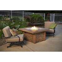 Outdoor Greatroom Sierra Square Gas Fire Pit Table SIERRA-2424