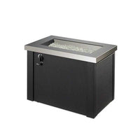 Outdoor Greatroom Stainless Steel Providence Rectangular Gas Fire Pit Table PROV-1224-SS