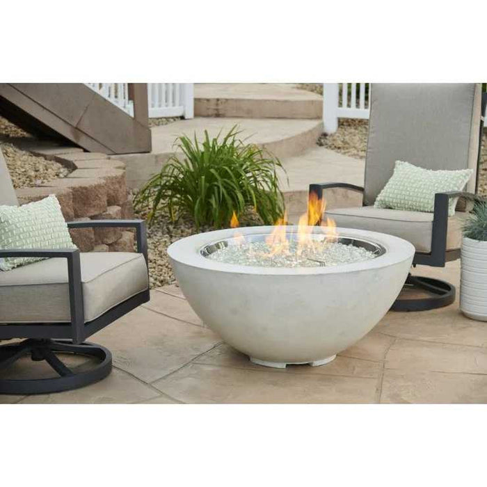 Outdoor Greatroom White Cove 42" Round Gas Fire Pit Bowl CV-30WT
