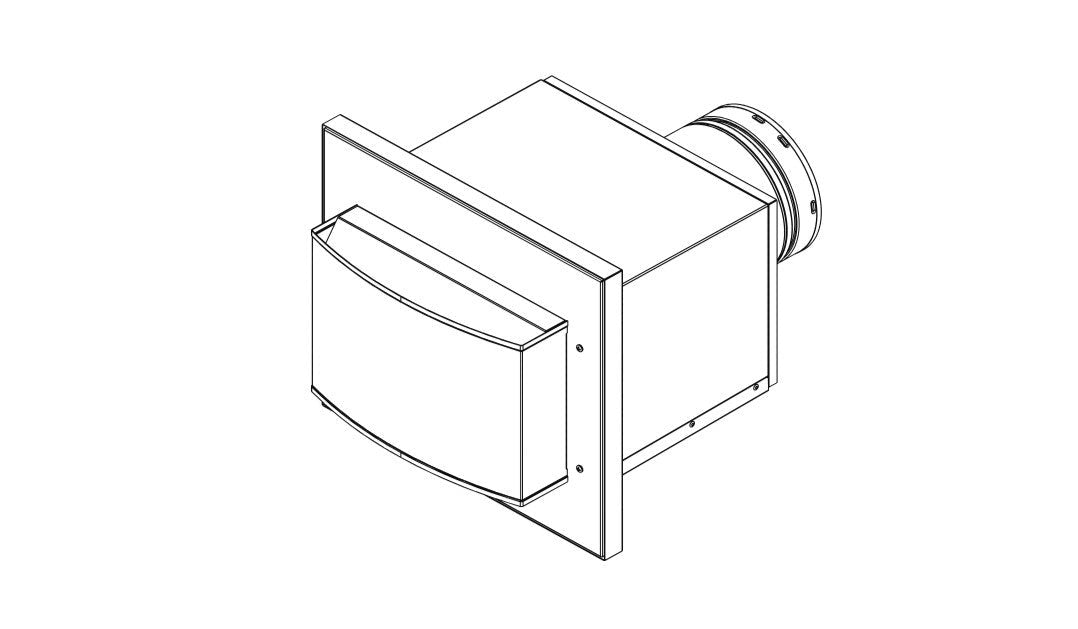 Majestic PVLP-SLP power vent — technical product illustration