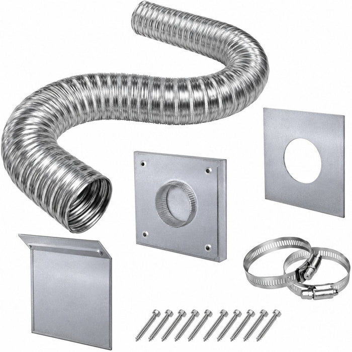 Empire Hearth Flex Vent for Forced Air Kit with 25' Flex Vent and Clamps SD6DFA25