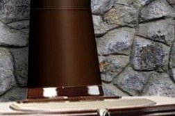 HHT 8" Oval Flue Collar - Majolica Brown 0000557