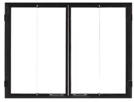 HHT Black Bi-Fold Glass Doors DFG4042BK